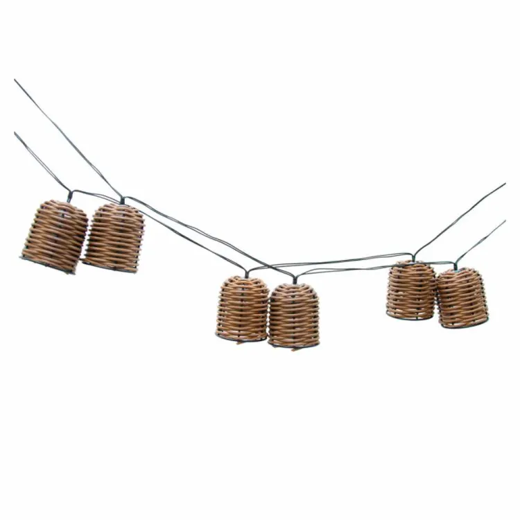 Girlanda solarna ogrodowa 10 LED koszyczki ciepła biel IP44 4iQ