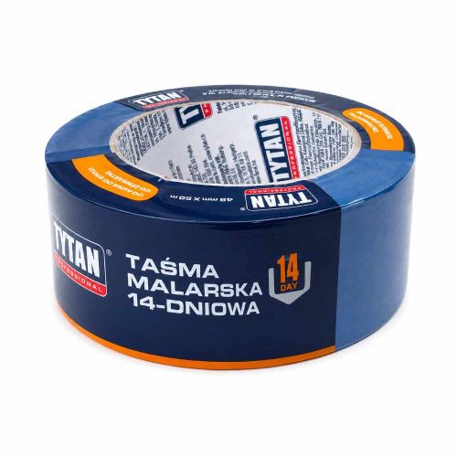 Taśma malarska niebieska Tytan 14 dniowa odporna na deszcz i UV 48mm x 50m