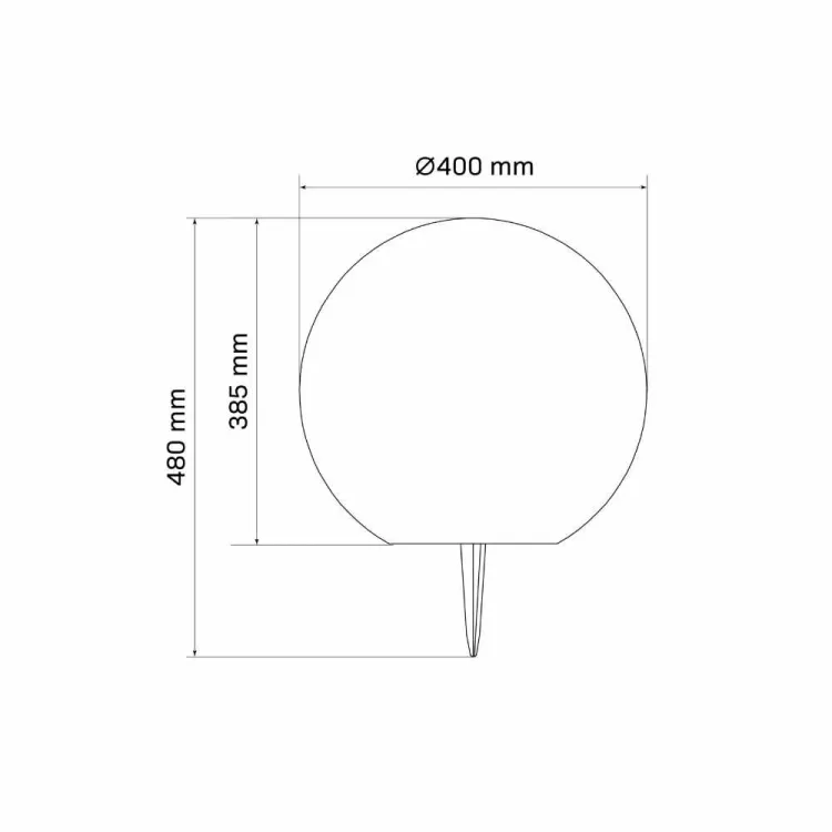 Lampa solarna ogrodowa kula LED 40cm świeci do 8h regulowana barwa Goldlux