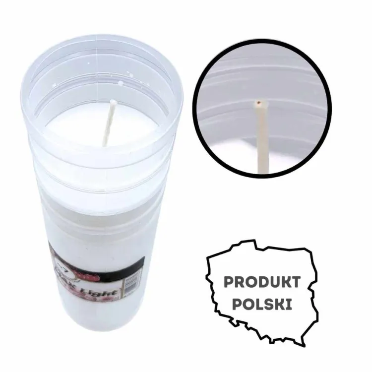 Wkład do zniczy Max Light 6-7 dni 235x63mm odporny na wysokie temperatury