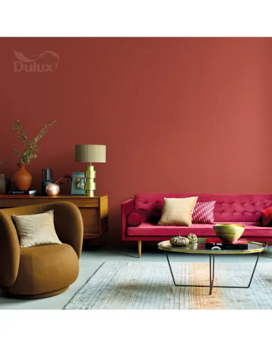 Farba ceramiczna Dulux Ambiance Ceramic Ethnic Red 2,5L odporna na plamy i szorowanie do ścian i sufitów