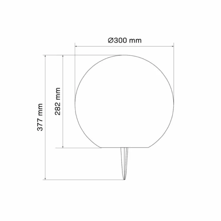 Lampa solarna ogrodowa kula LED 30cm świeci do 8h regulowana barwa Goldlux