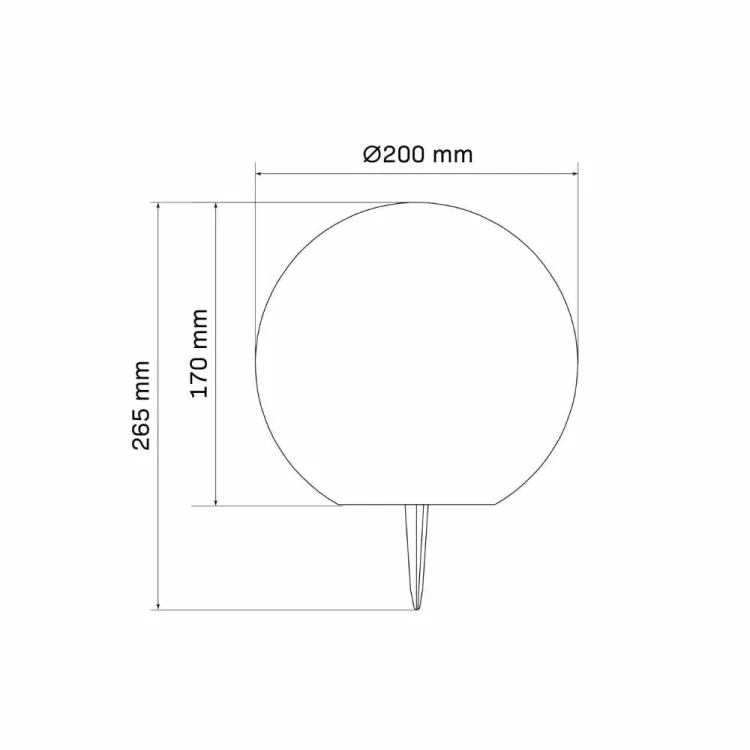 Lampa solarna ogrodowa kula LED 20cm świeci do 8h regulowana barwa Goldlux