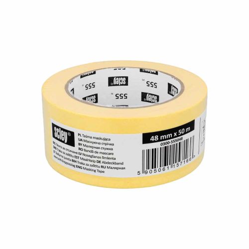 Taśma malarska maskująca 48mm x 50m żółta Scley Kaem