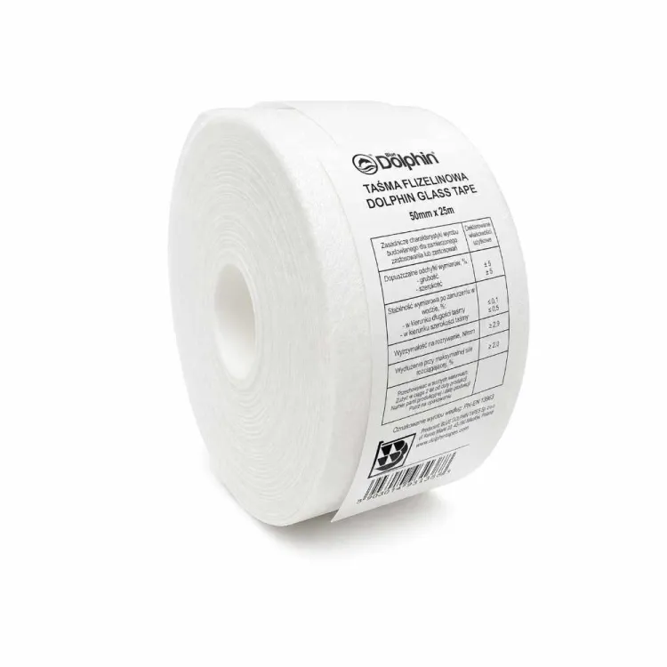 Taśma flizelinowa z włókna szklanego do płyt GK 50mm x 25m Blue Dolphin