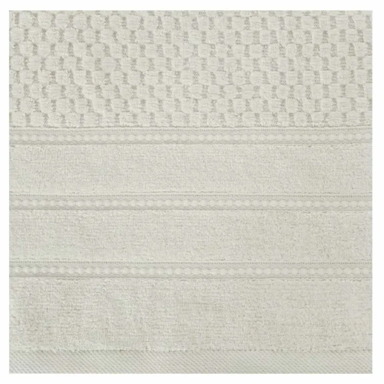 Ręcznik kąpielowy bawełniany 70x140cm 500g/m² beżowy z bordiurą ADORE