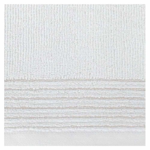 Ręcznik do rąk bawełniany 30x50cm 500g/m² biały z błyszczącą bordiurą LAR