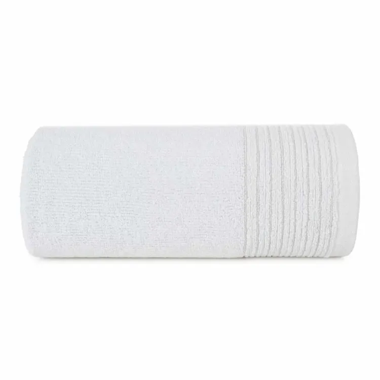Ręcznik do rąk bawełniany 30x50cm 500g/m² biały z błyszczącą bordiurą LAR