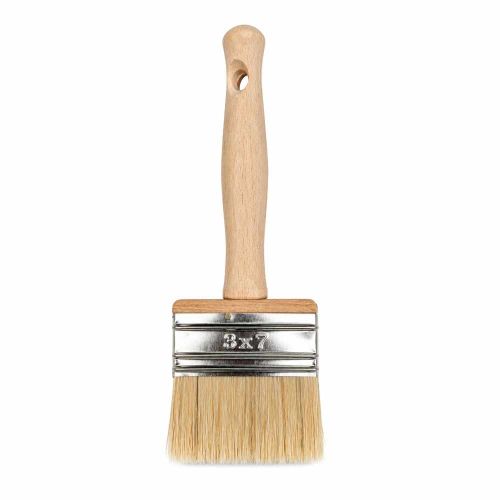 Pędzel tapetowy 70x30mm do kleju farb gruntów drewniany uchwyt gwint SONSIL