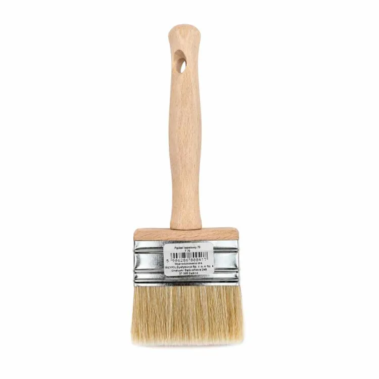 Pędzel tapetowy 70x30mm do kleju farb gruntów drewniany uchwyt gwint SONSIL