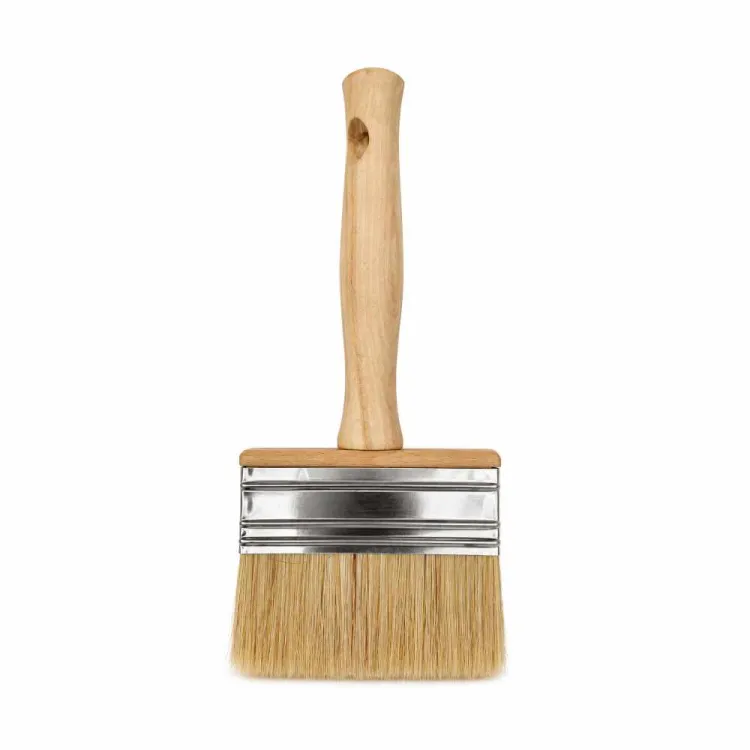 Pędzel tapetowy 90x30mm do kleju farb gruntów drewniany uchwyt gwint SONSIL