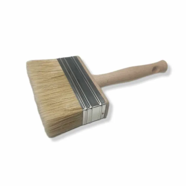 Pędzel tapetowy 110x30mm do kleju farb gruntu drewniany uchwyt gwint SONSIL