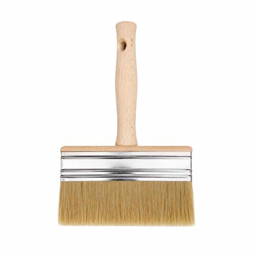 Pędzel tapetowy 140x40mm do kleju farb gruntu drewniany uchwyt gwint SONSIL