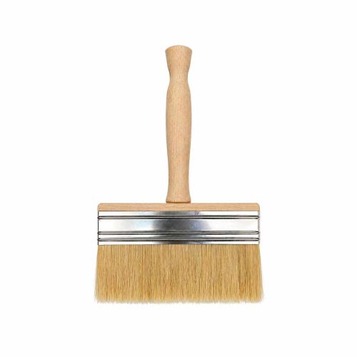 Pędzel tapetowy 150x45mm do kleju farb gruntu drewniany uchwyt gwint SONSIL