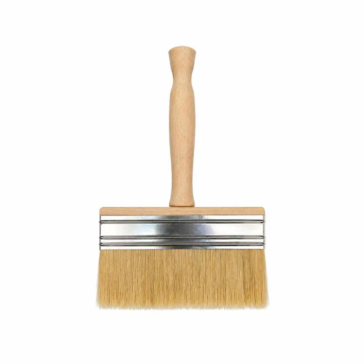 Pędzel tapetowy 150x45mm do kleju farb gruntu drewniany uchwyt gwint SONSIL