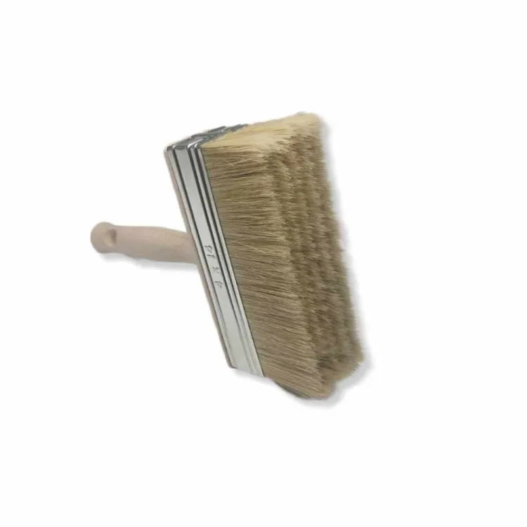 Pędzel tapetowy 150x45mm do kleju farb gruntu drewniany uchwyt gwint SONSIL