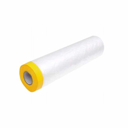 Folia ochronna malarska HDPE z taśmą klejącą 2m x 20m taśma 15mm mascort