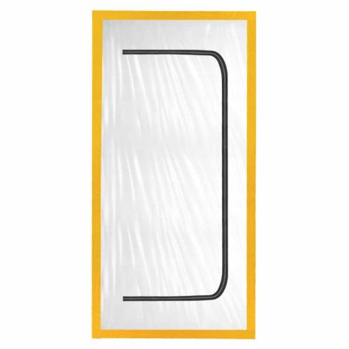 Kurtyna przeciwpyłowa przeciwkurzowa drzwi remont zamek 100x220cm uni grade