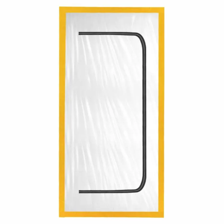 Kurtyna przeciwpyłowa przeciwkurzowa drzwi remont zamek 100x220cm uni grade