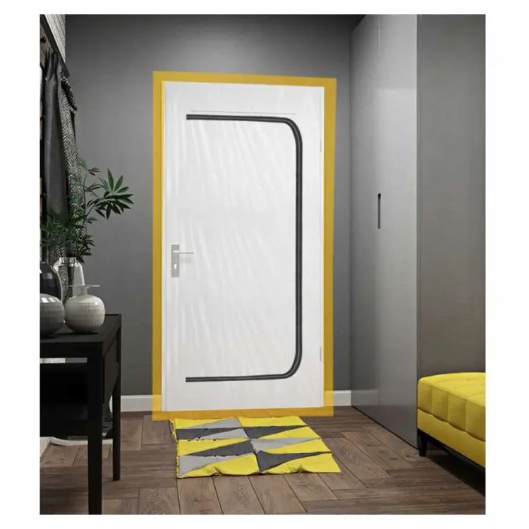Kurtyna przeciwpyłowa przeciwkurzowa drzwi remont zamek 100x220cm uni grade