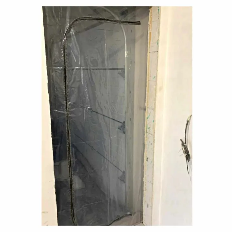 Kurtyna przeciwpyłowa przeciwkurzowa drzwi remont zamek 100x220cm uni grade