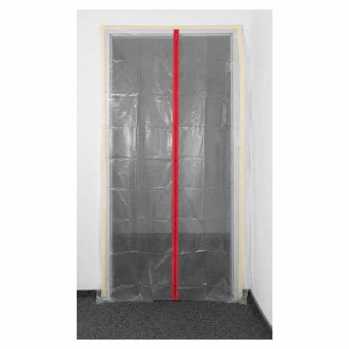 Kurtyna przeciwpyłowa do drzwi z zamkiem 120x210cm PE NEO Tools 49-801