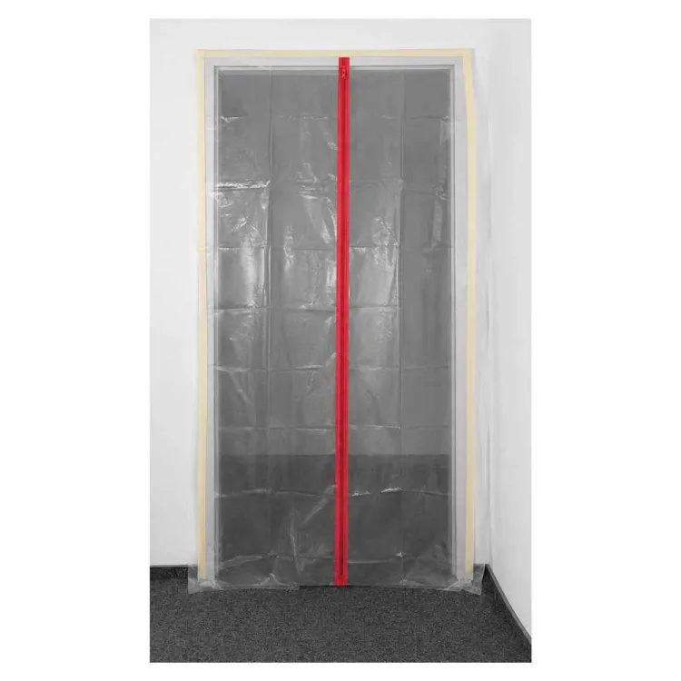 Kurtyna przeciwpyłowa do drzwi z zamkiem 120x210cm PE NEO Tools 49-801