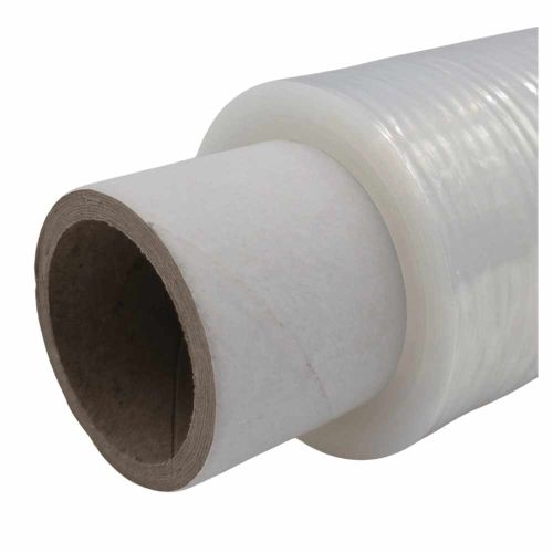 Folia stretch Mini Rap fi38 10cm 100m 23µm transparentna z rączką Mascort