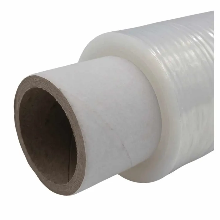 Folia stretch Mini Rap fi38 10cm 100m 23µm transparentna z rączką Mascort
