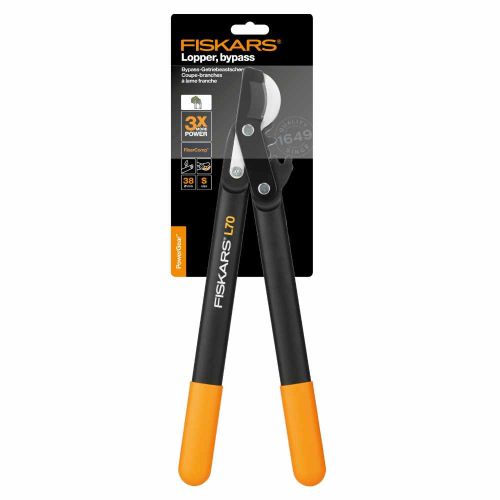 Sekator nożycowy do gałęzi Fiskars L70 PowerGear S 38mm dwuręczny FiberComp
