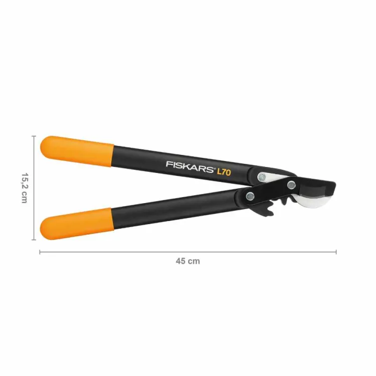 Sekator nożycowy do gałęzi Fiskars L70 PowerGear S 38mm dwuręczny FiberComp