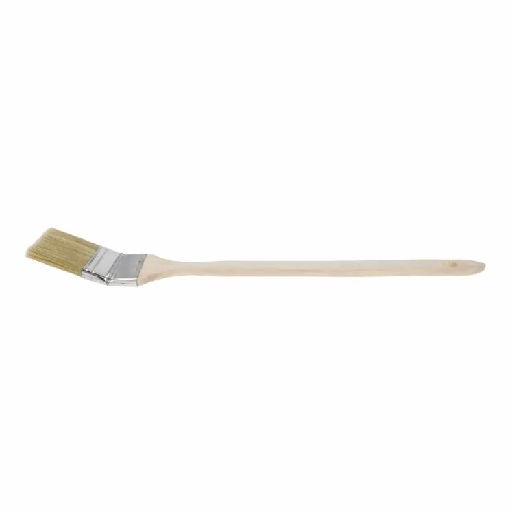 Pędzel kaloryferowy kątowy 60mm 2,5" długi drewno do trudnych miejsc KAEM