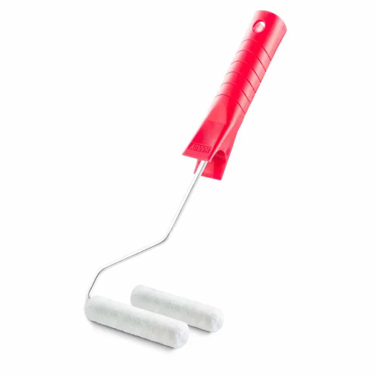 Wałek malarski velur szerokość 10 cm runo 4 mm emalie z rączką Hardy 2szt.
