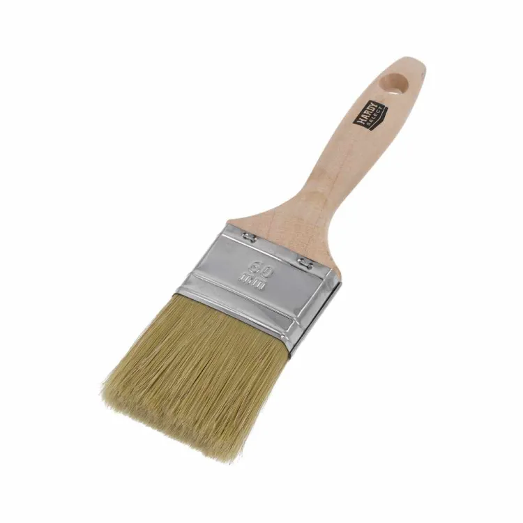 Pędzel płaski 60mm do różnych powierzchni Naturmix drewniany uchwyt Hardy