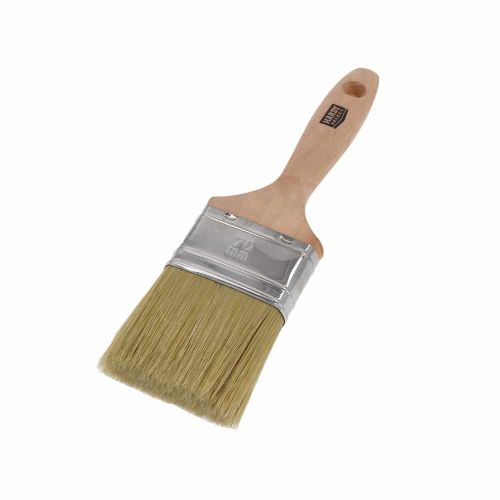 Pędzel płaski 70mm do różnych powierzchni Naturmix drewniany uchwyt Hardy