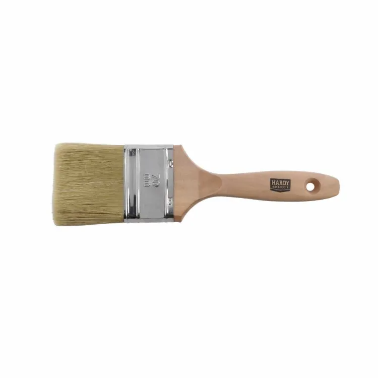 Pędzel płaski 70mm do różnych powierzchni Naturmix drewniany uchwyt Hardy