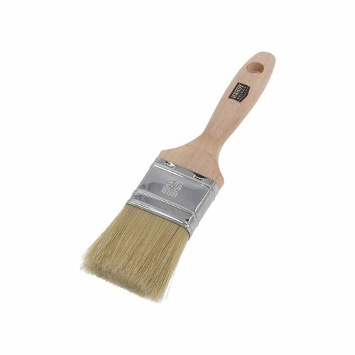 Pędzel płaski 50mm do różnych powierzchni Naturmix drewniany uchwyt Hardy