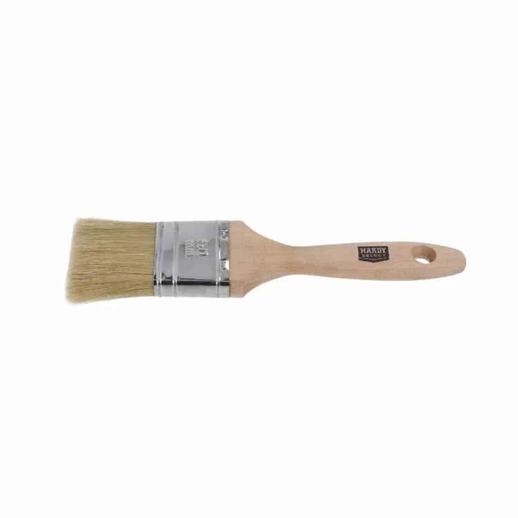 Pędzel płaski 50mm do różnych powierzchni Naturmix drewniany uchwyt Hardy