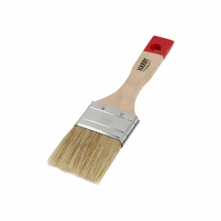 Pędzel płaski 50mm do farb olejnych włosie naturalne i syntetyczne Hardy