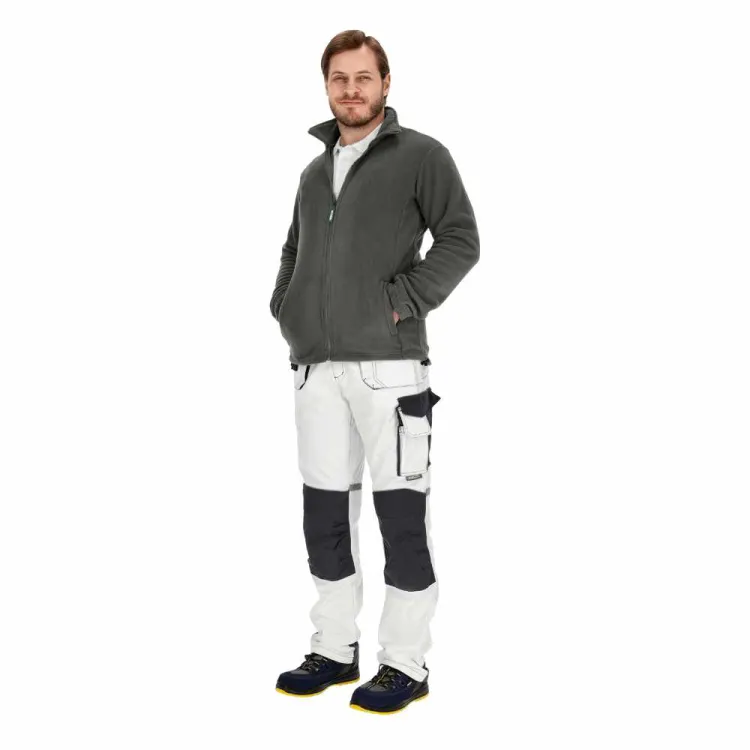 Bluza polarowa męska robocza Stalco Barry 280g/m² szara 3XL