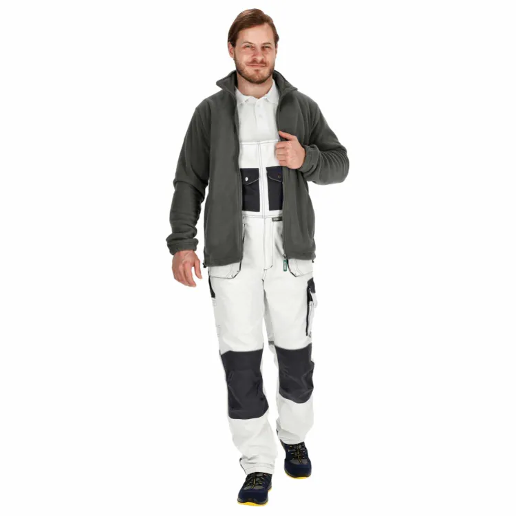 Bluza polarowa męska robocza Stalco Barry 280g/m² szara 3XL
