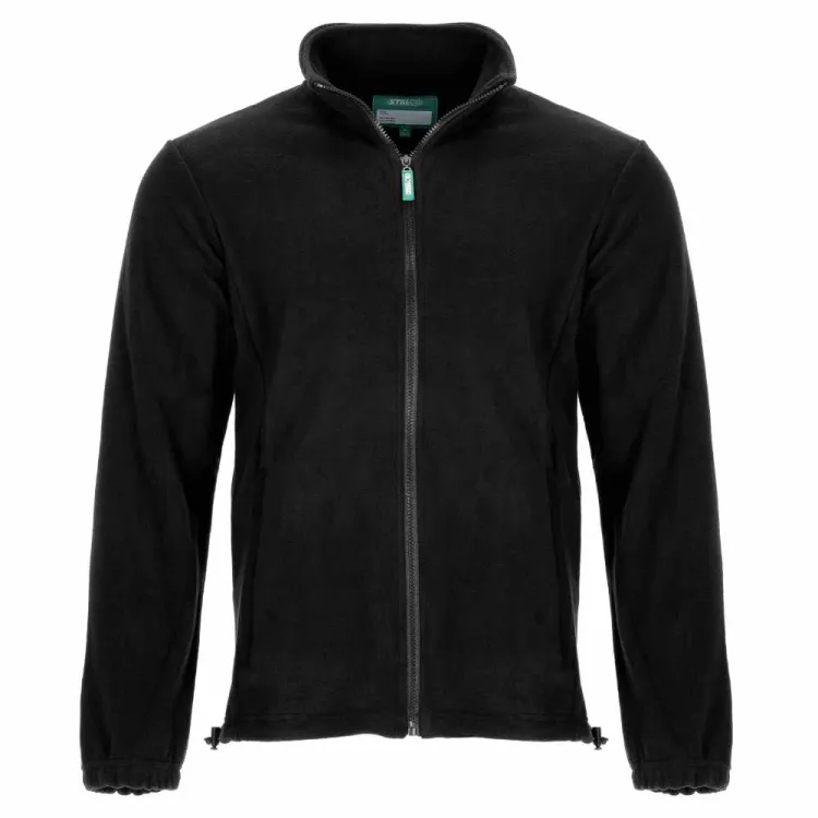 Bluza polarowa męska robocza Stalco Barry 280g/m² czarna 2XL