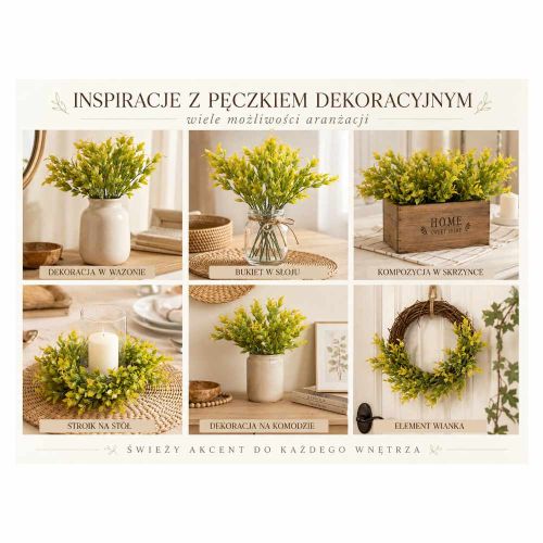 Pęczek sztucznych gałązek kwiatowych 35cm Jucca