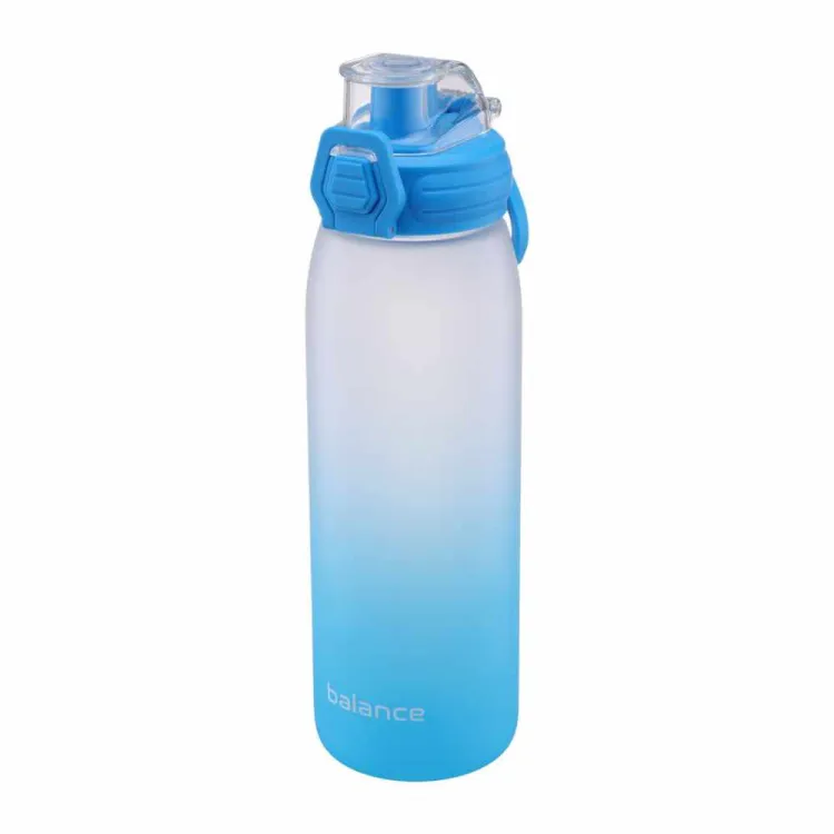 Butelka sportowa na wodę Tritan 850ml z blokadą niebieska gradient Galicja