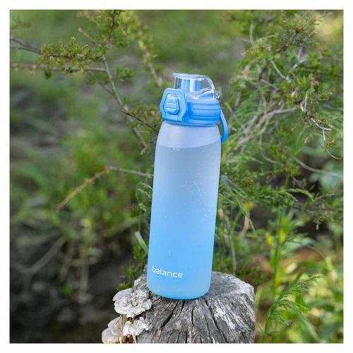 Butelka sportowa na wodę Tritan 850ml z blokadą niebieska gradient Galicja