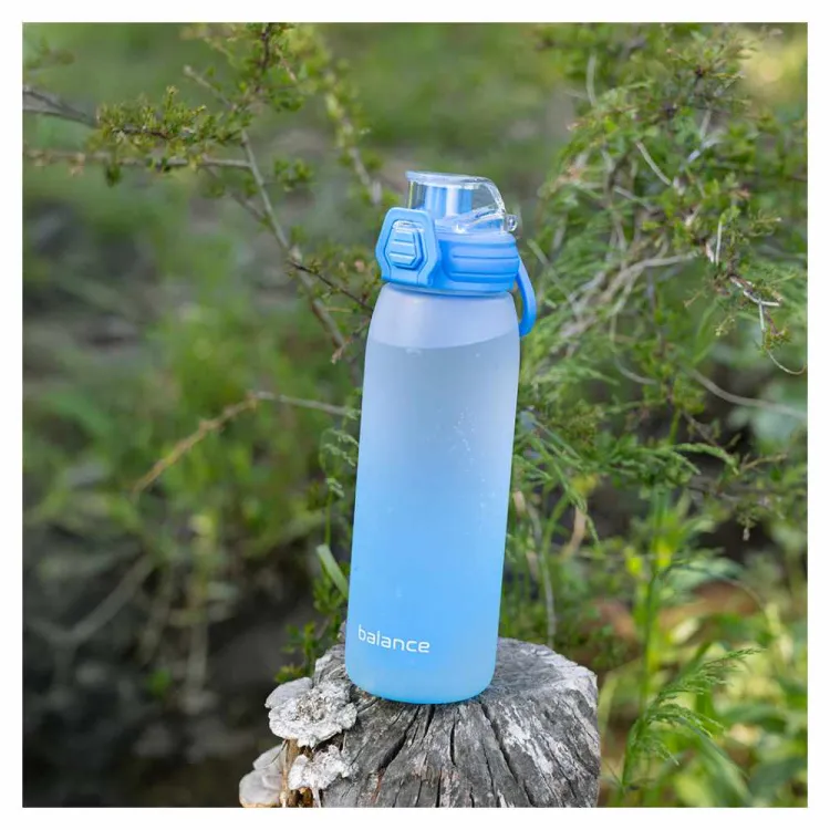 Butelka sportowa na wodę Tritan 850ml z blokadą niebieska gradient Galicja