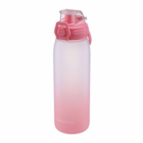 Butelka sportowa na wodę Tritan 850ml z blokadą różowa gradient Galicja