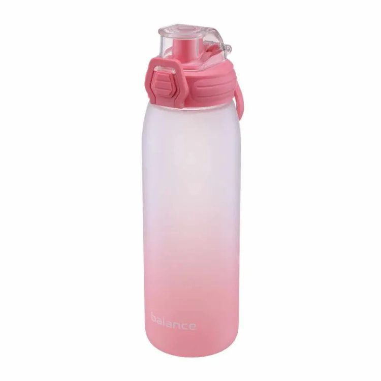 Butelka sportowa na wodę Tritan 850ml z blokadą różowa gradient Galicja