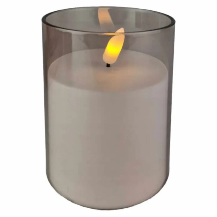 Świeca LED na baterie 12,5x7cm ciepła biała efekt płomienia Cortina