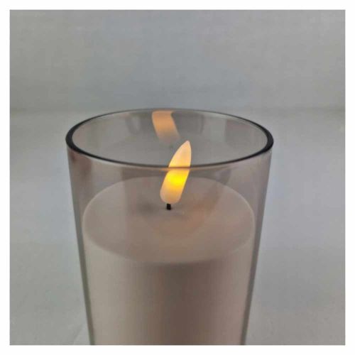 Świeca LED na baterie 12,5x7cm ciepła biała efekt płomienia Cortina